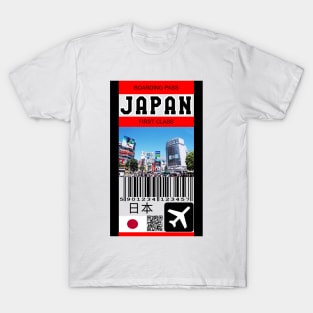 Japan fist class boarding pass T-Shirt